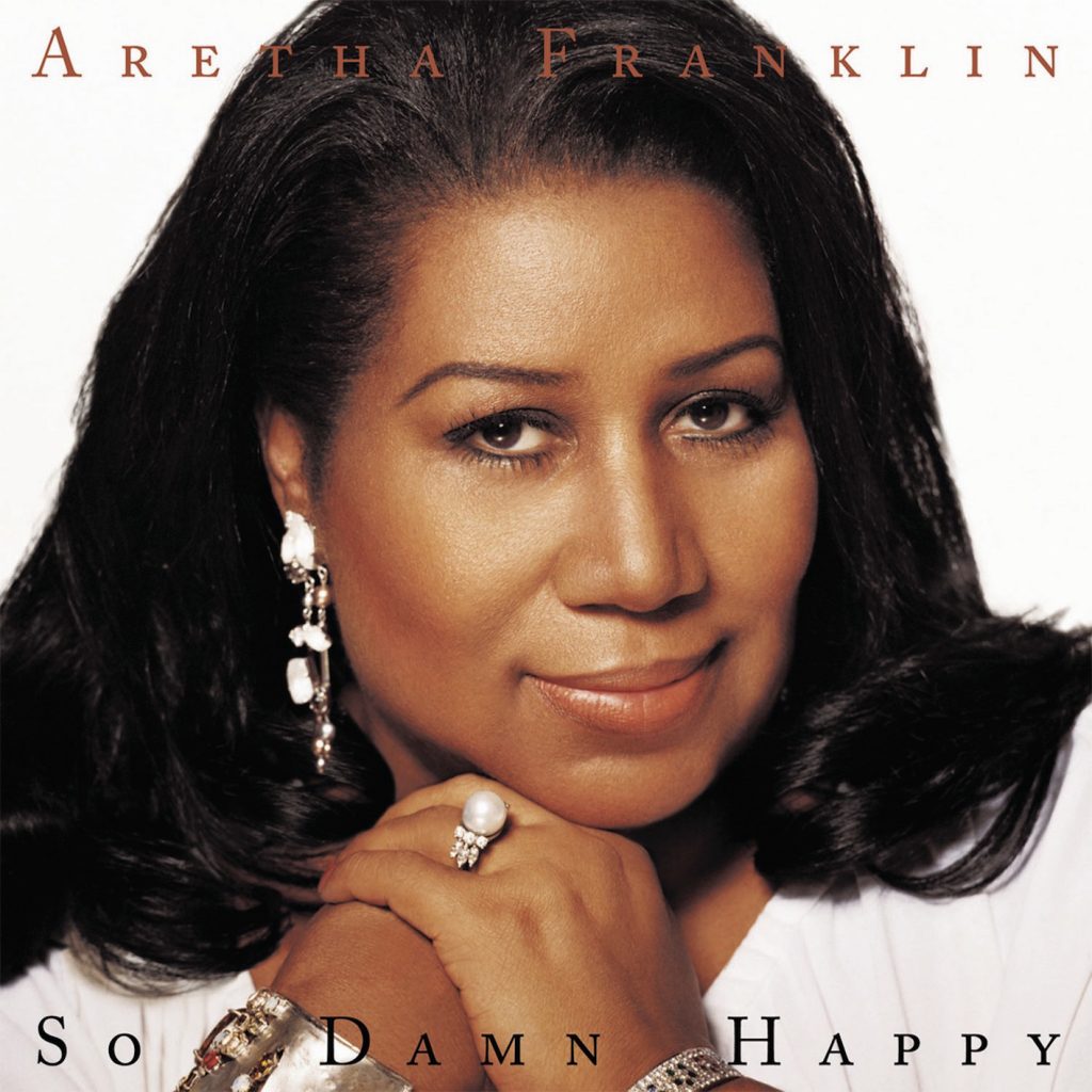 The cover of Aretha Franklin's So Damn Happy album.